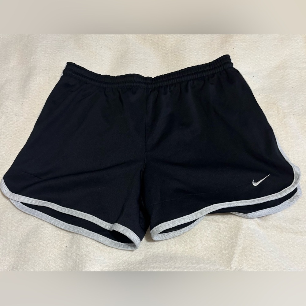 Nike Women's Black and Gray Athletic Shorts